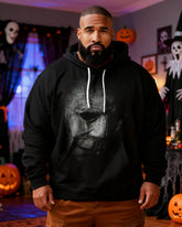 Big & Tall Men's Halloween Michael Myers Print Long Sleeve Hoodie